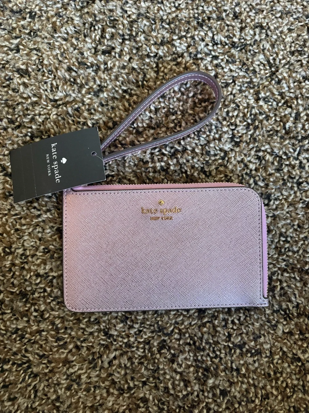 kate spade pink wristlet wallet